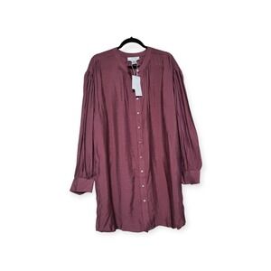 City Chic Refinity Limited Edition Balloon Sleeve Tunic dress Semi-sheer NWT M